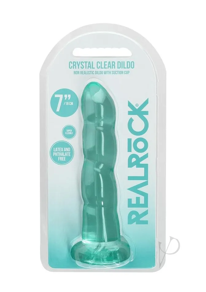 Real Rock Female Sex Toys | Realrock Crystal Clear Dildo with Suction Cup Real Rock Female Sex Toys | Realrock Crystal Clear Dildo with Suction Cup
