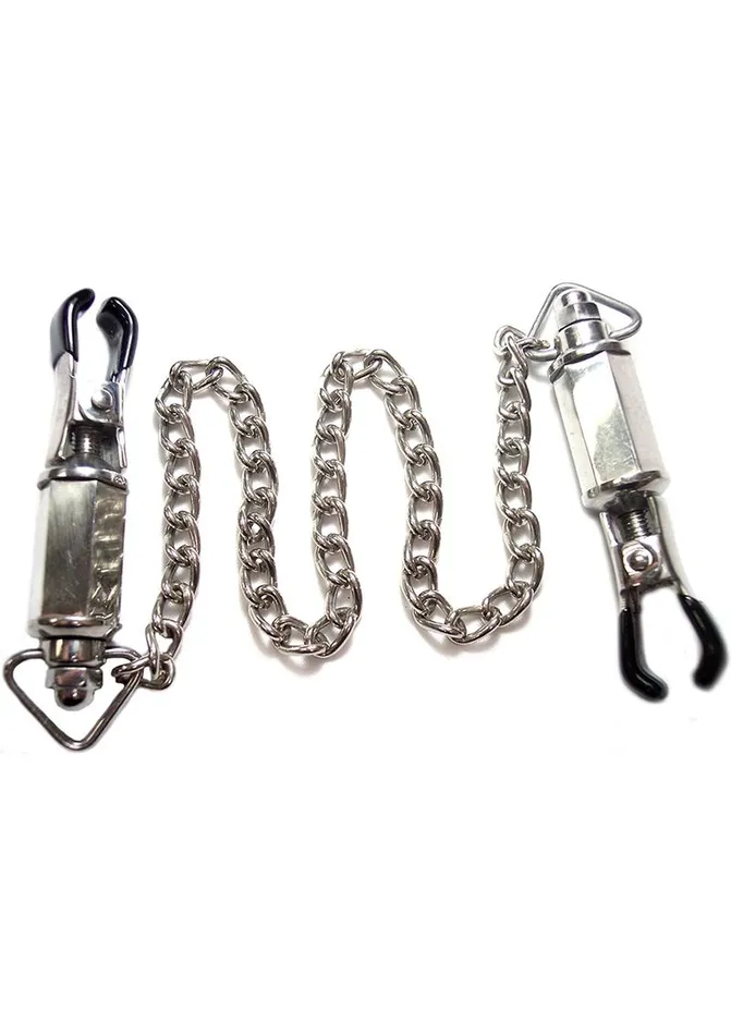 Rouge Rouge Weighted Adjustable Stainless Steel Nipple Clamps Female Sex Toys Rouge Rouge Weighted Adjustable Stainless Steel Nipple Clamps Female Sex Toys