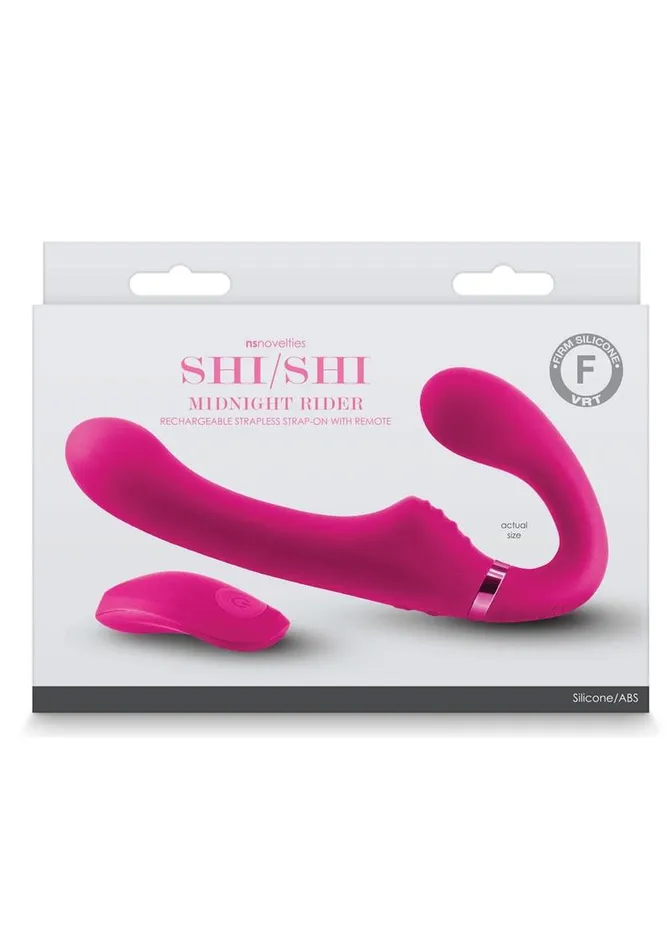 Shi/Shi Shi/Shi Midnight Rider Rechargeable Silicone Dual End Strapless Strap-On | Female Sex Toys Shi/Shi Shi/Shi Midnight Rider Rechargeable Silicone Dual End Strapless Strap-On | Female Sex Toys