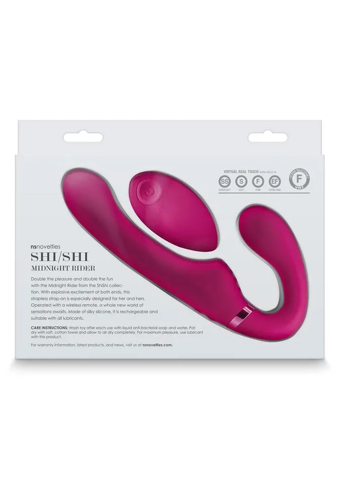 Shi/Shi Shi/Shi Midnight Rider Rechargeable Silicone Dual End Strapless Strap-On | Female Sex Toys Shi/Shi Shi/Shi Midnight Rider Rechargeable Silicone Dual End Strapless Strap-On | Female Sex Toys