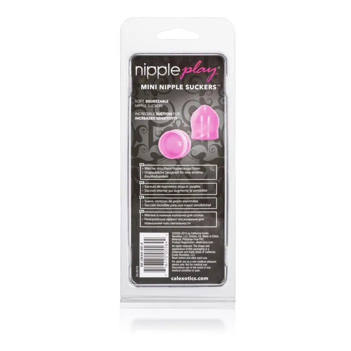 Vibrators | CalExotics Nipple Play Mini Nipple Suckers - Pink