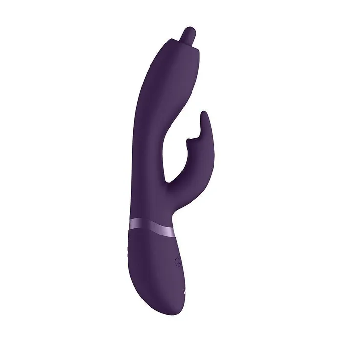 Vibrators Shots Toys Vive Nilo Purple Rotating G Spot Rabbit