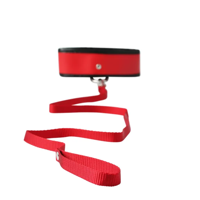 Vibrators Sportsheets Sex and Mischief Leash and Collar Red