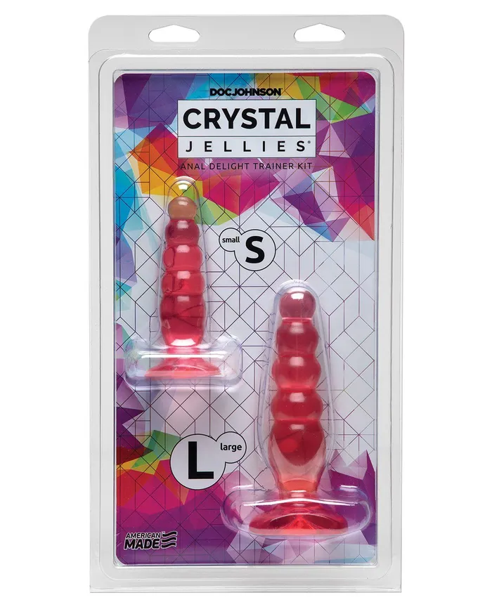 Crystal Jellies Anal Crystal Jellies Anal Delight Trainer Kit Pink
