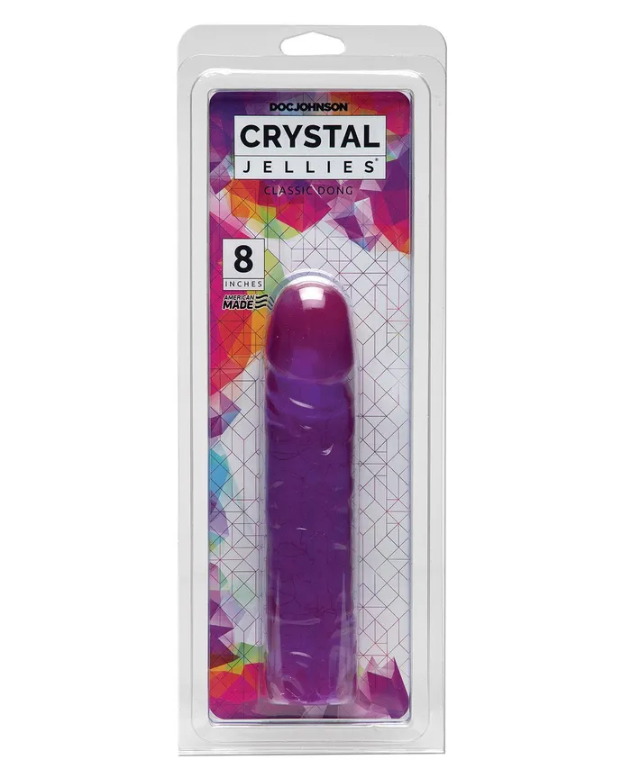 Crystal Jellies Crystal Jellies 8 Classic Dildo Purple Dildos