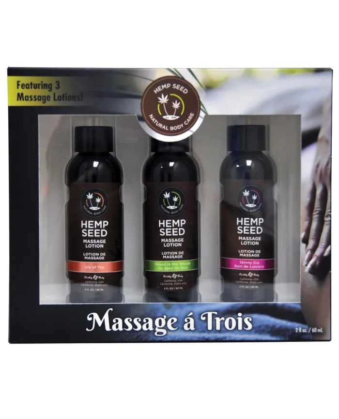 Earthly Body Massage Trio 2 oz Isle Skinny Naked Earthly Body Couples