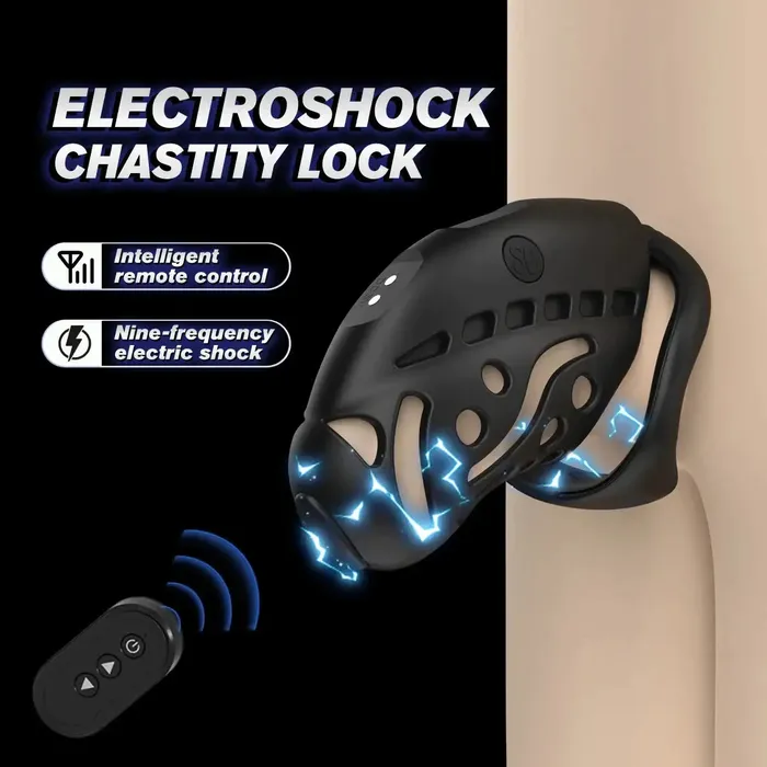 Factory-direct E-Stim Electrified Chastity Cock Cage w/ Urethral Horse Eye Plug | Male Sex Toys Factory-direct E-Stim Electrified Chastity Cock Cage w/ Urethral Horse Eye Plug | Male Sex Toys