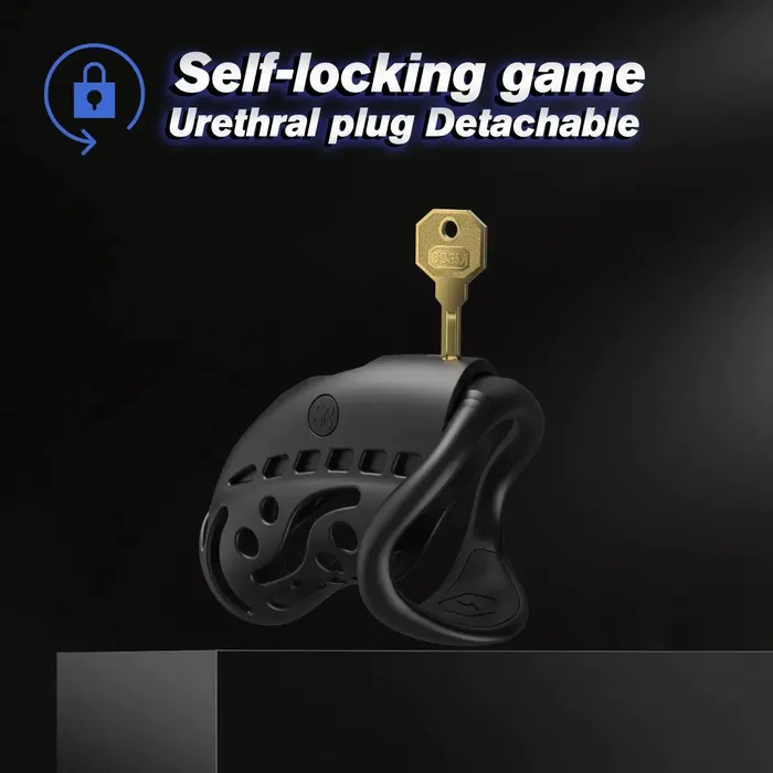 Factory-direct E-Stim Electrified Chastity Cock Cage w/ Urethral Horse Eye Plug | Male Sex Toys Factory-direct E-Stim Electrified Chastity Cock Cage w/ Urethral Horse Eye Plug | Male Sex Toys