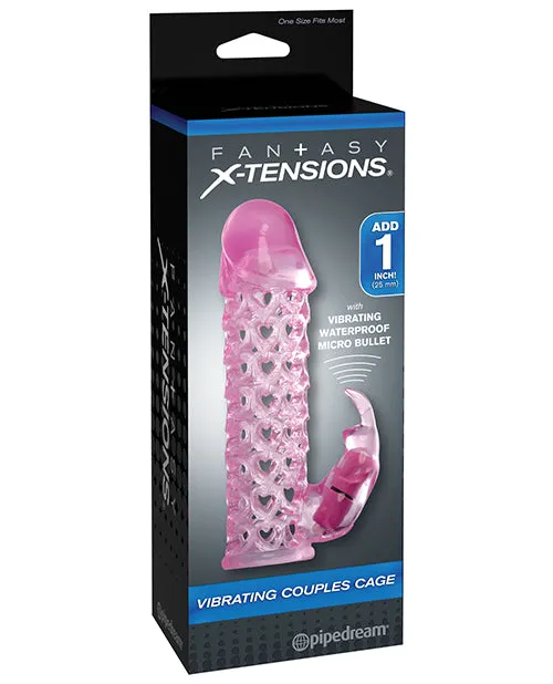 Fantasy Xtensions Vibrating Couples Cage Pink Fantasy Xtensions Vibrators