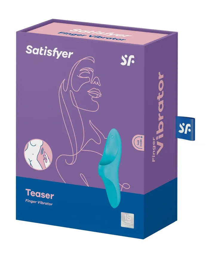 Satisfyer Vibrators | Satisfyer Teaser Finger Vibrator - Light Blue