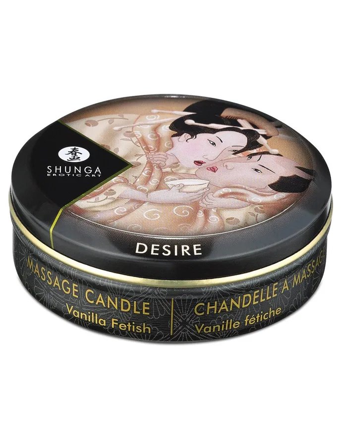 Shunga Desire Mini Candlelight Massage Candle - 1 oz Vanilla | Shunga Vibrators